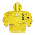Mystery Hyouka Yellow Hoodie — 'Death & Mystery' All-Over Print Pullover